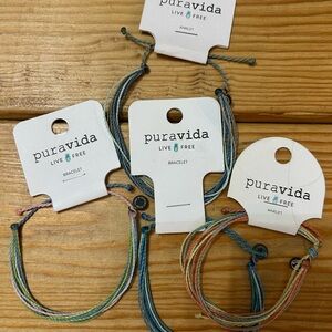 Lot of two bracelets and two anklets